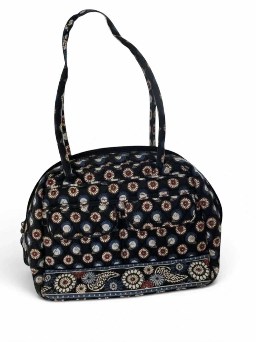 🦉Vera Bradley Night Owl Quilted Multi Compartment Satchel Handbag Retired